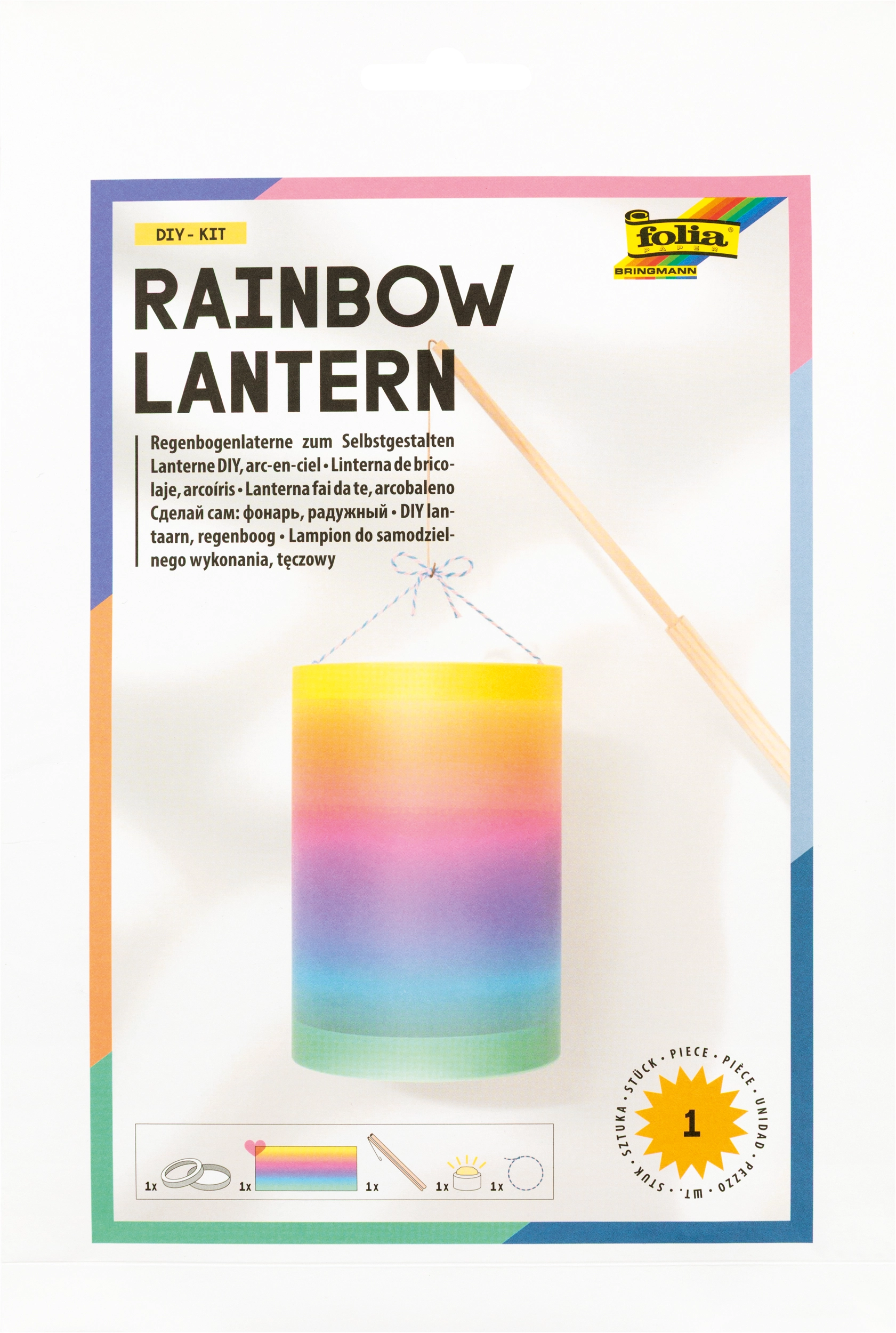 Rainbow Lantern, DIY-Kit, 1 piece