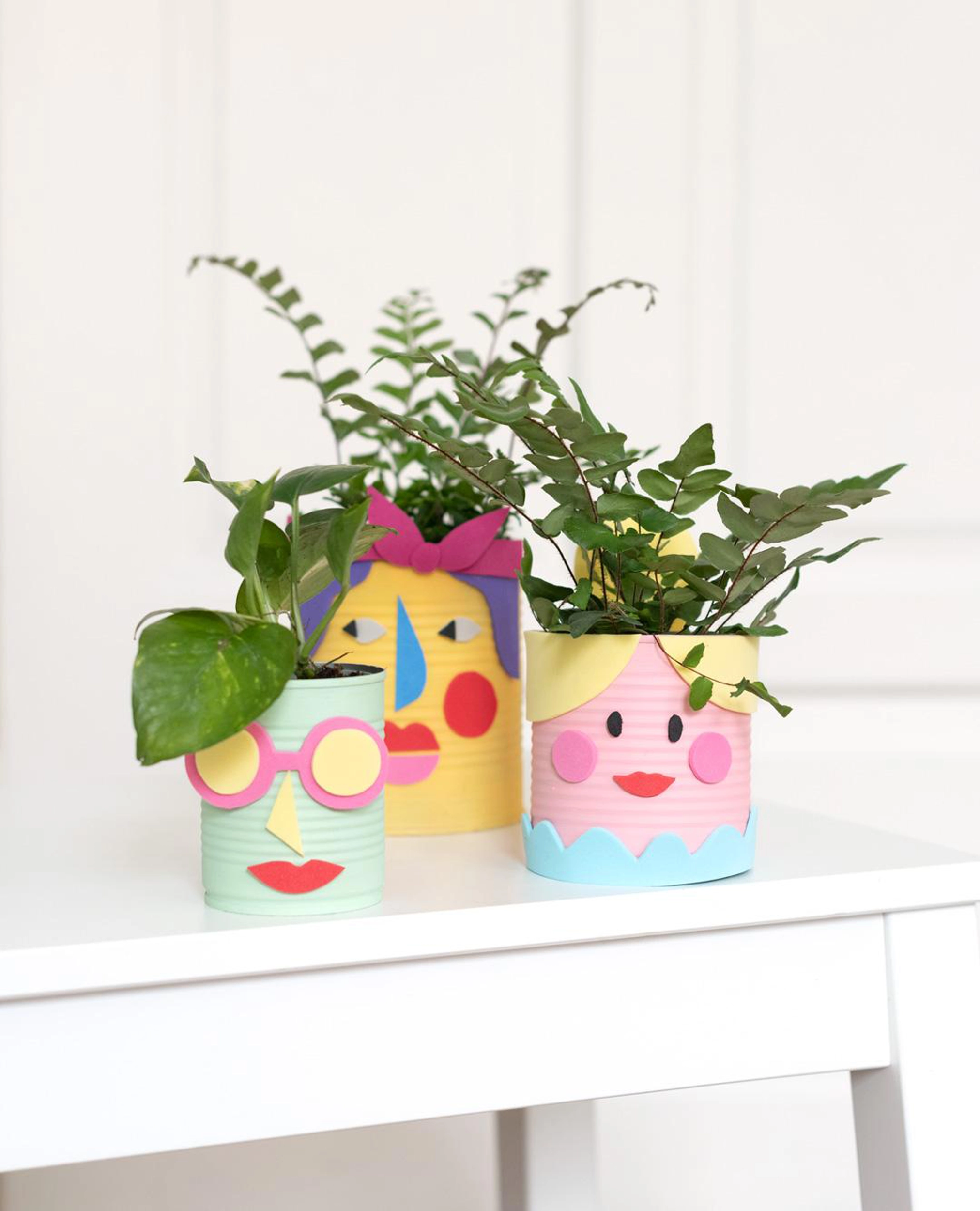 Upcycling Konserven Blumentöpfe