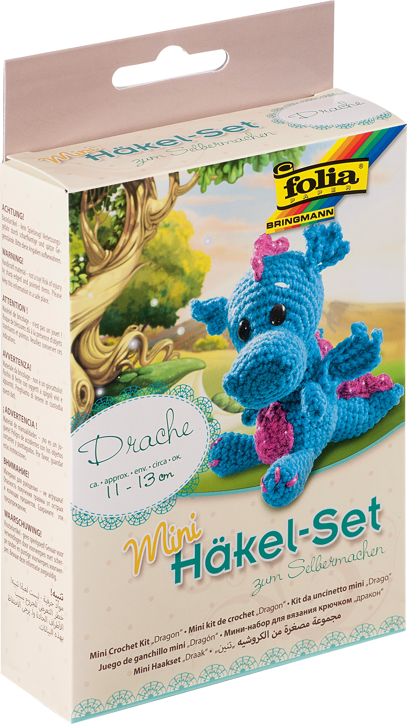 Mini Häkelsets, Drache, 1 Stück
