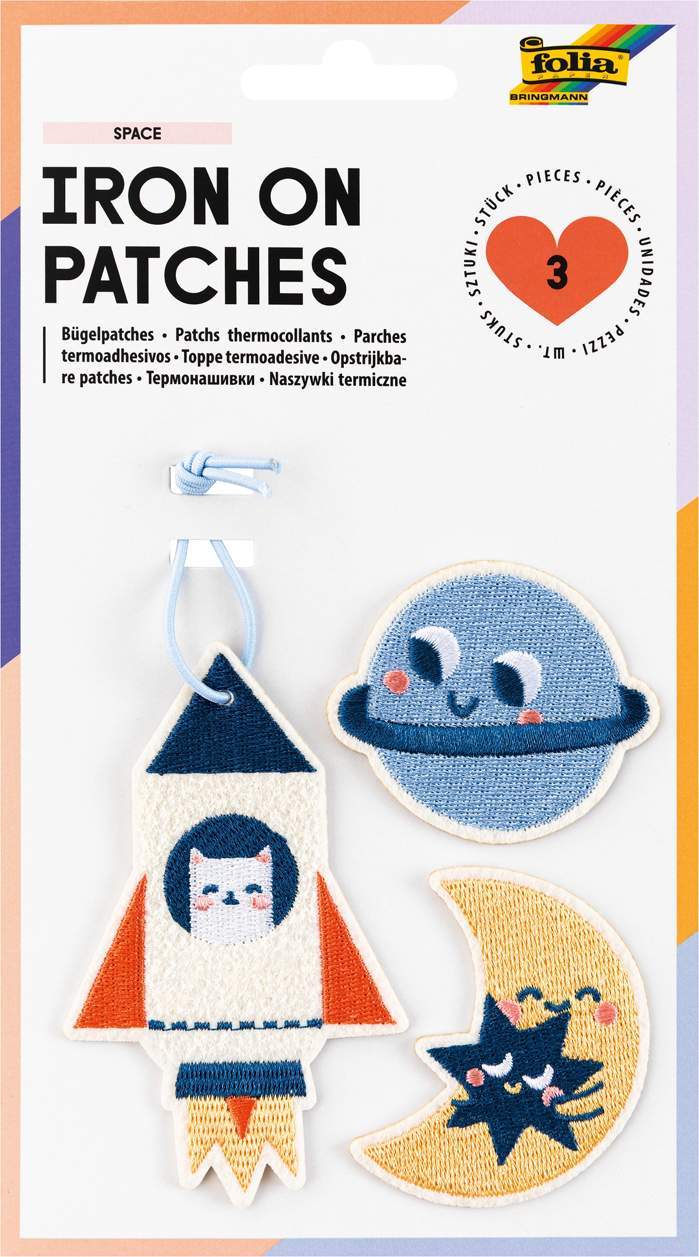 Iron On Patches, Space