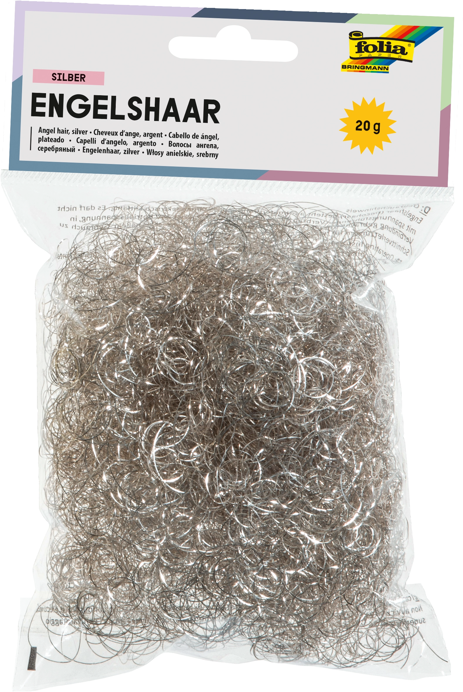 Engelshaar, Silber, Ø 0,03 mm, 20 g