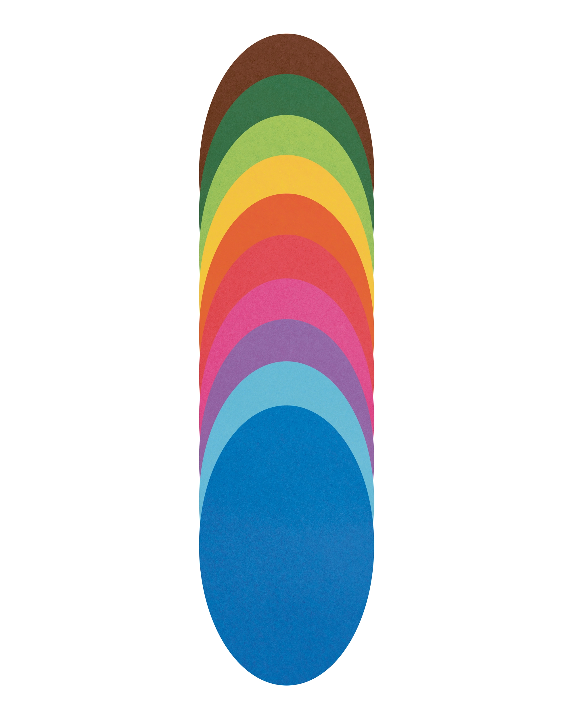 Origamipapier, Basic Mix, Oval, 9 x 16 cm, 70 g/m², 500 Blatt