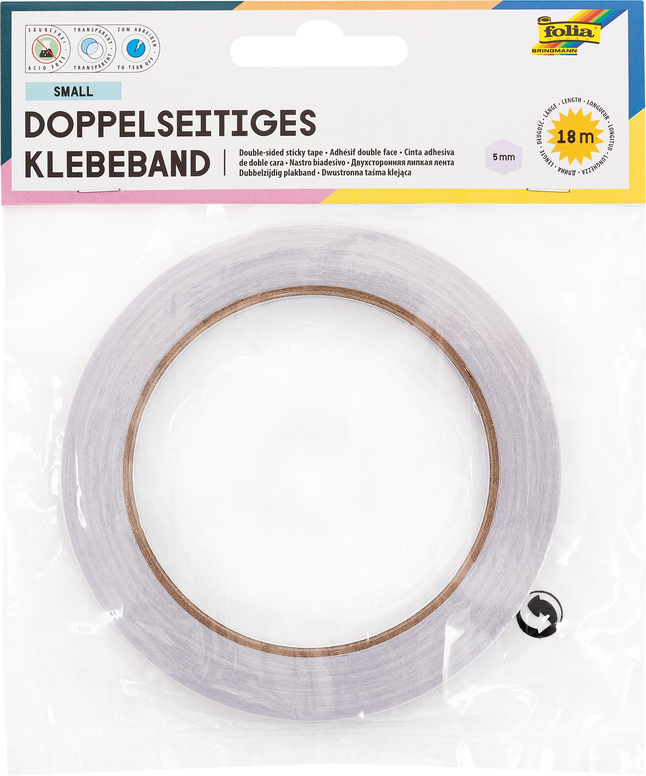 Doppelseitiges Klebeband, Small, 1 Rolle