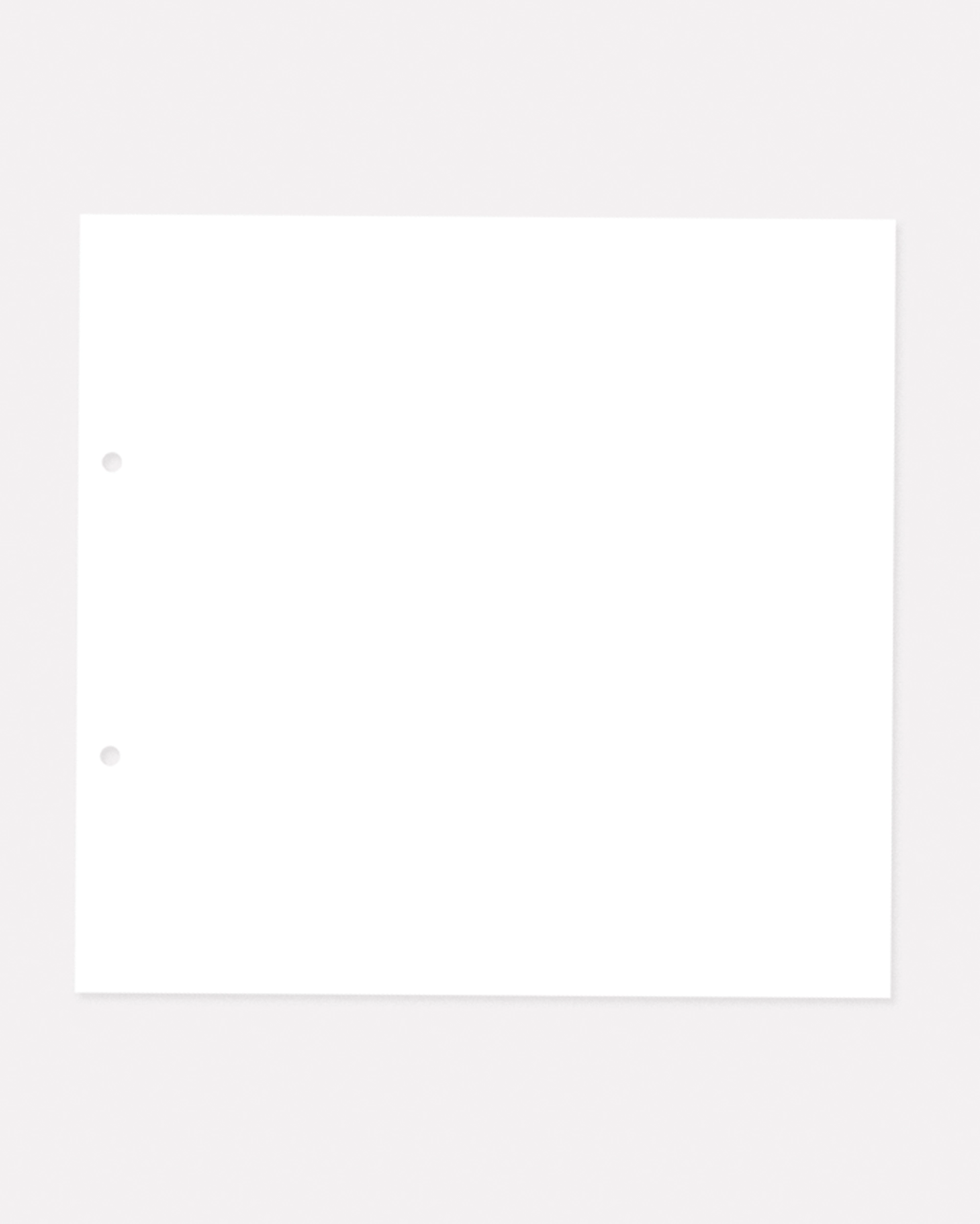 Ringbuch Einlagen, 21,5 x 22,5 cm, Fotokarton, Weiß, 21,5 x 22,5 cm, 15 Blatt