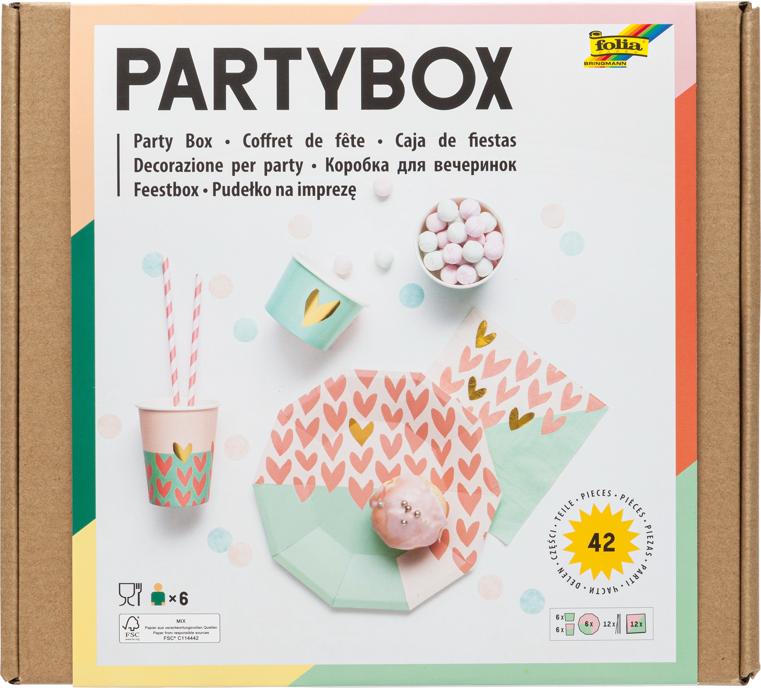 Party-Box , Sweet, 42 Teile