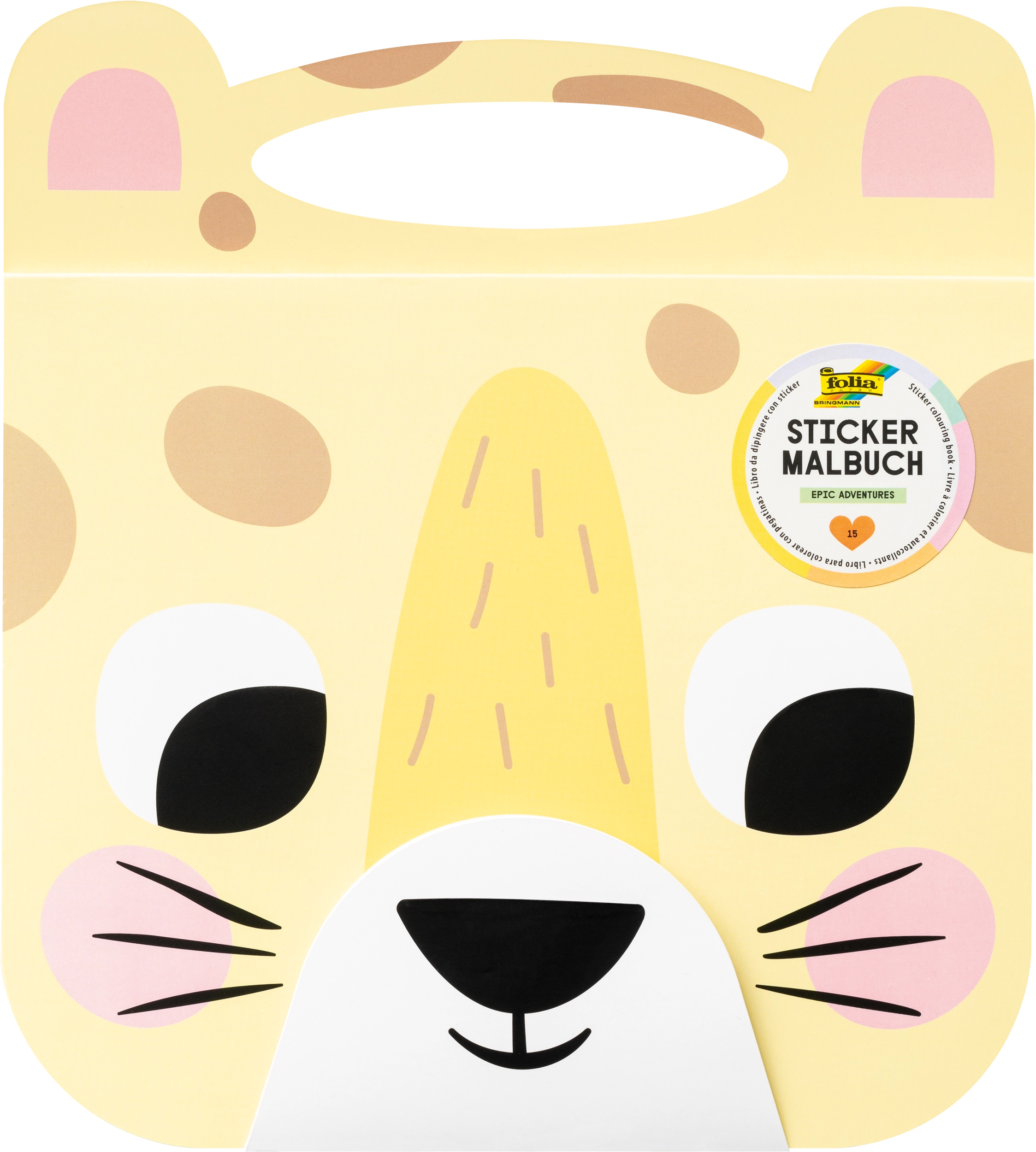 Sticker Malbuch, Epic Adventures, 17,8 x 21 cm, 15 Blatt