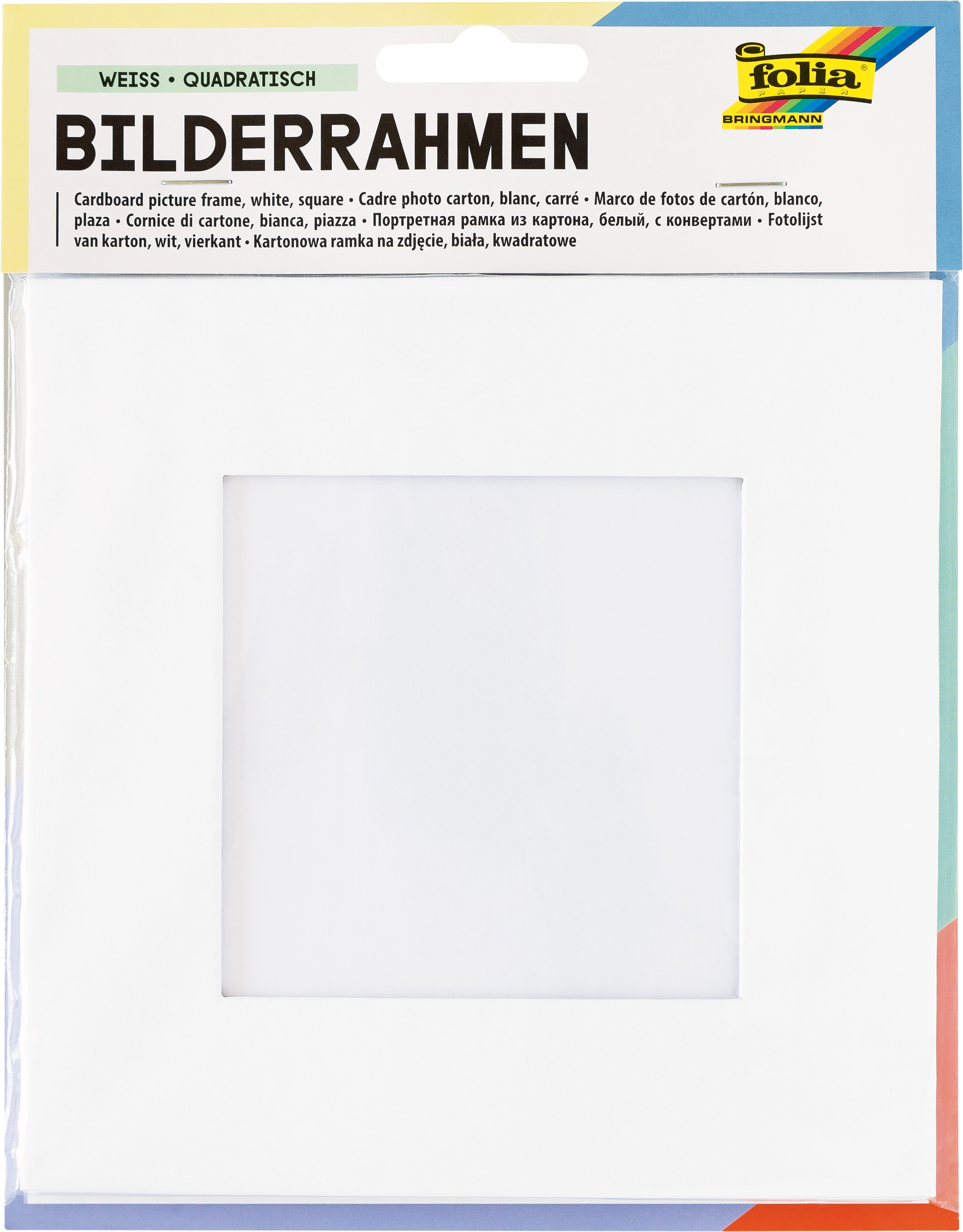 Bilderrahmen, Weiß, Quadratisch, 16,5 x 16,5 cm, 1 Stück