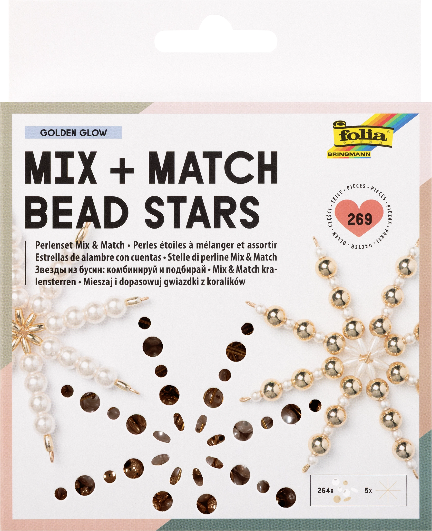 Pelensterne Mix & Match, Golden Glow, 269 Teile