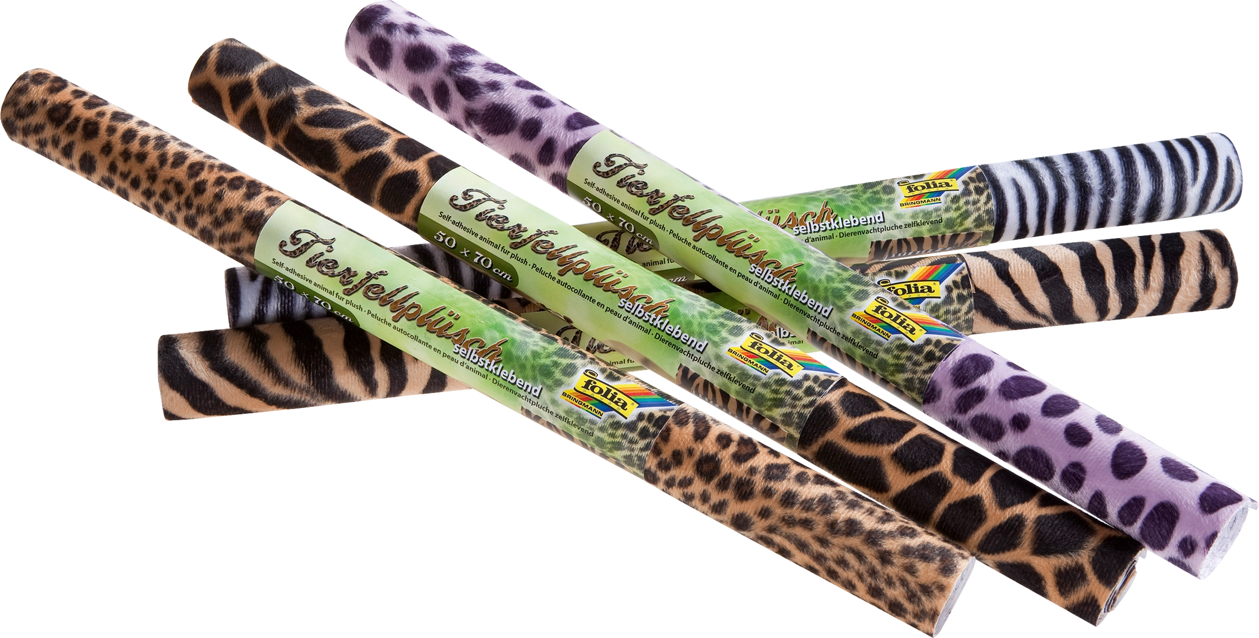 Animal Fur Plush, Zebra, 5 rolls