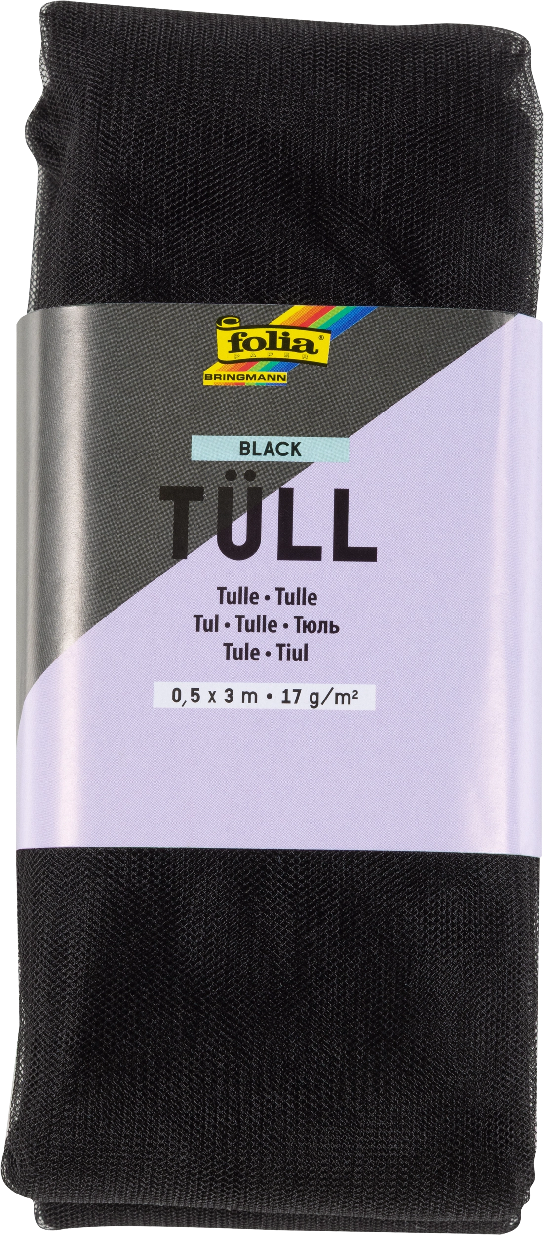 Tulle, Black, 1 piece, 1 piece