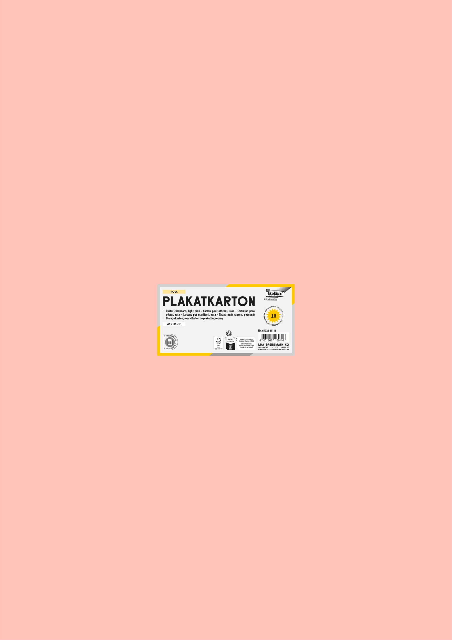 Plakatkarton, Rosa