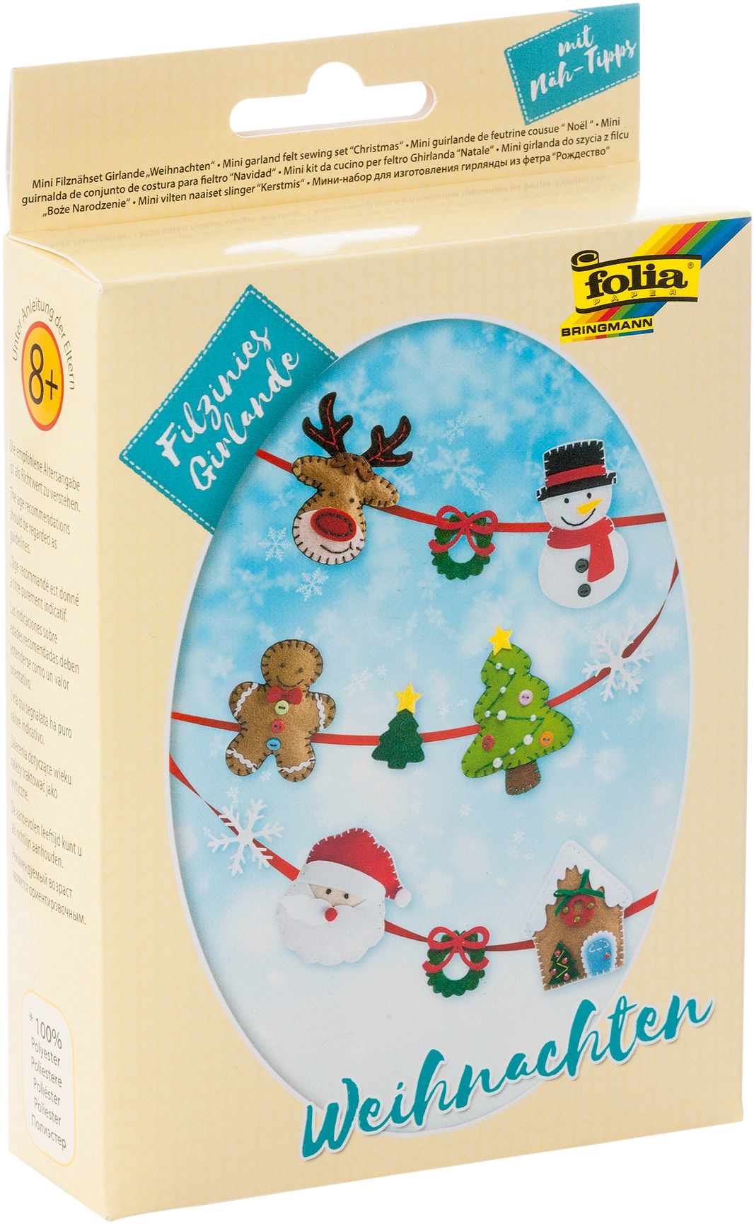 Filzinies Girlande , Weihnachten, 1 Stück