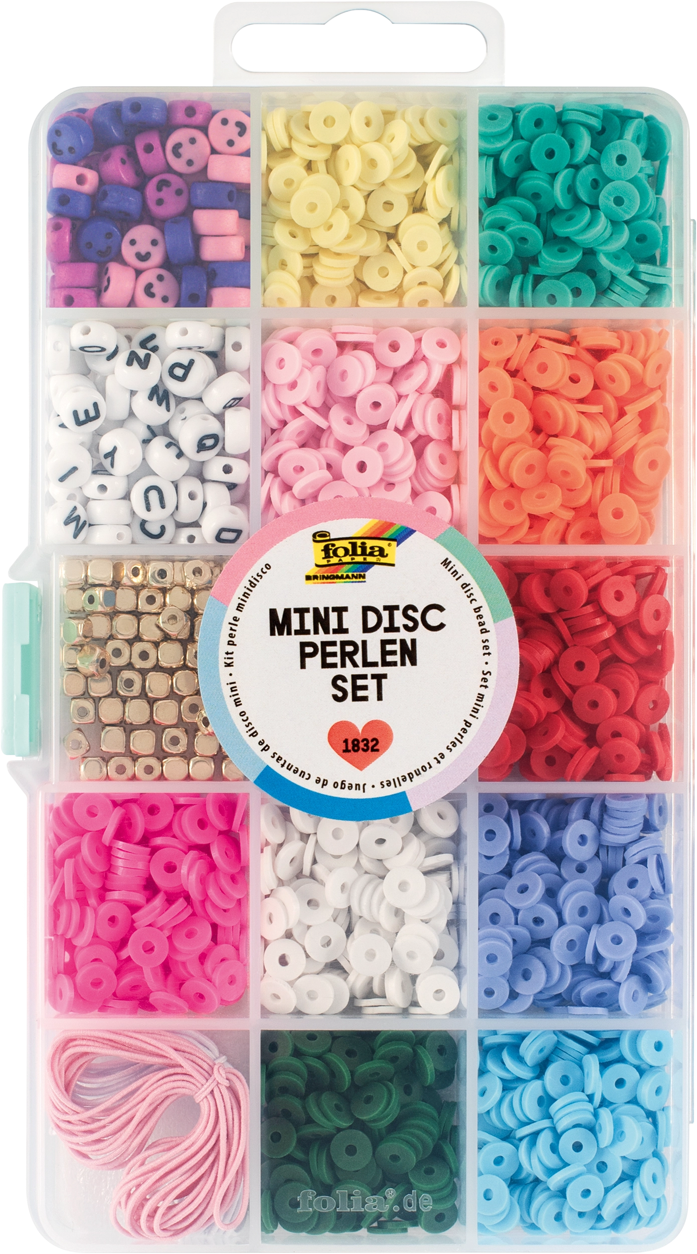 Mini Disc Perlen Set, 1.832 Teile