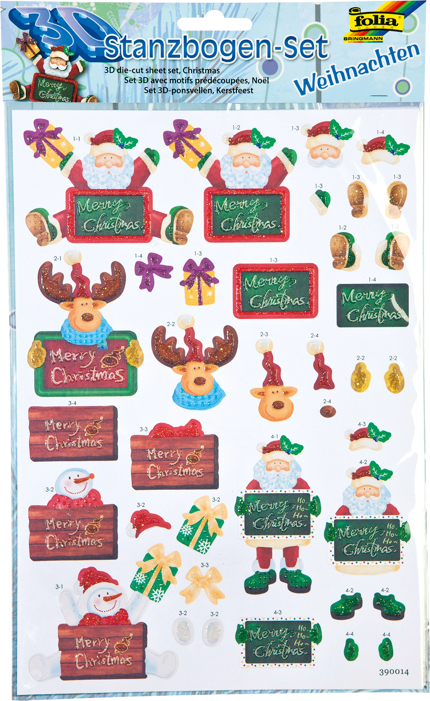 3D-Card Topper-Kit, X-Mas