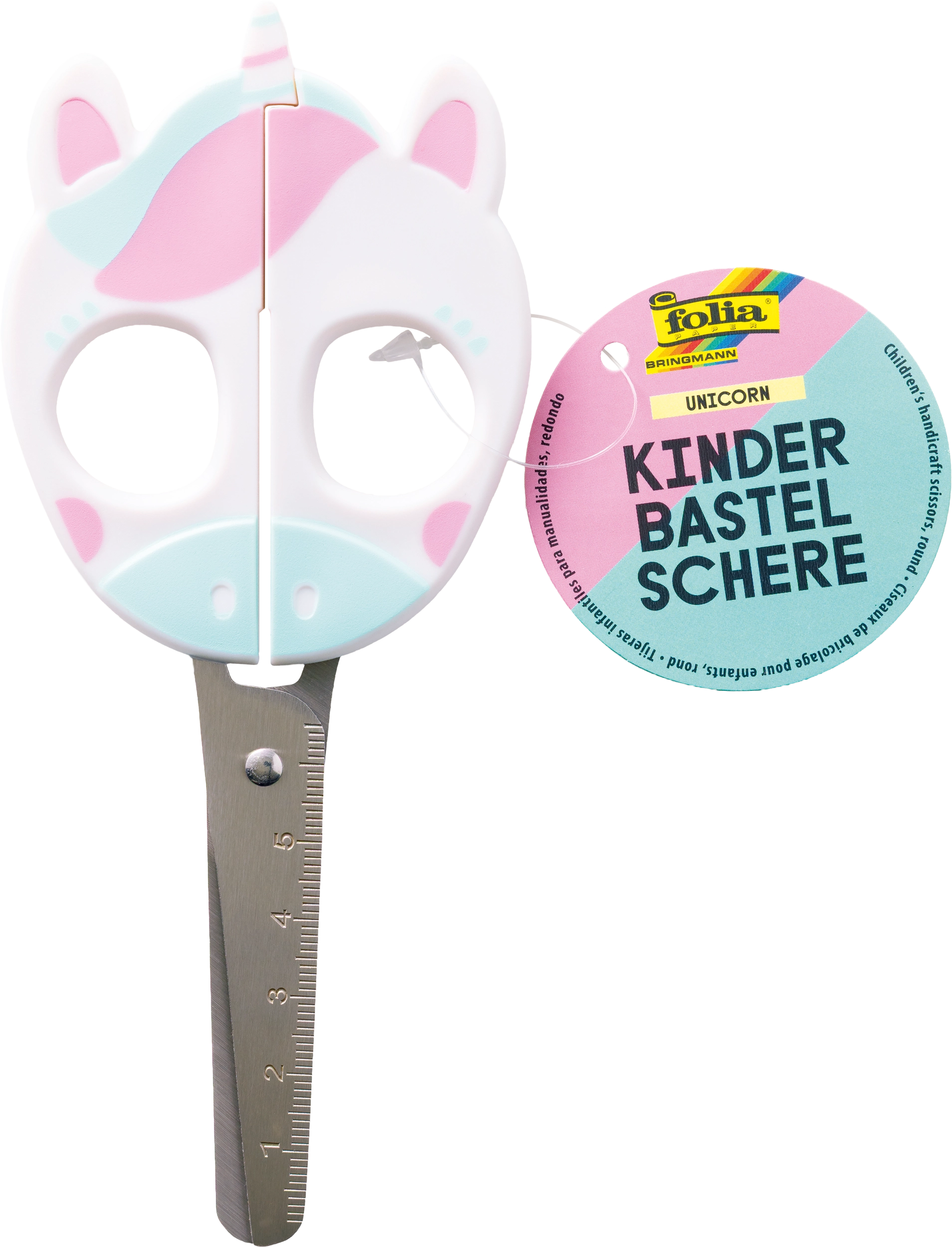 Kids Handicraft Scissors with Hangtag, Unicorn