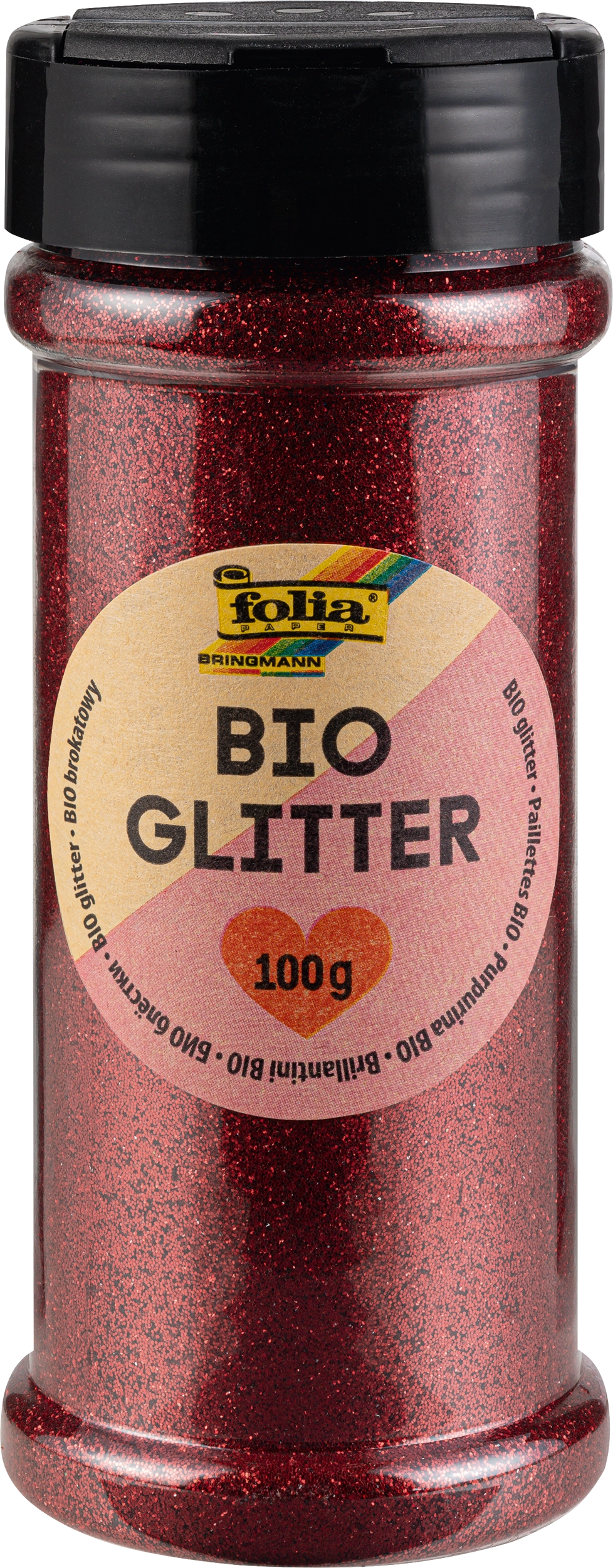 Bio Glitter, Rot, 100 g, 1 Dose