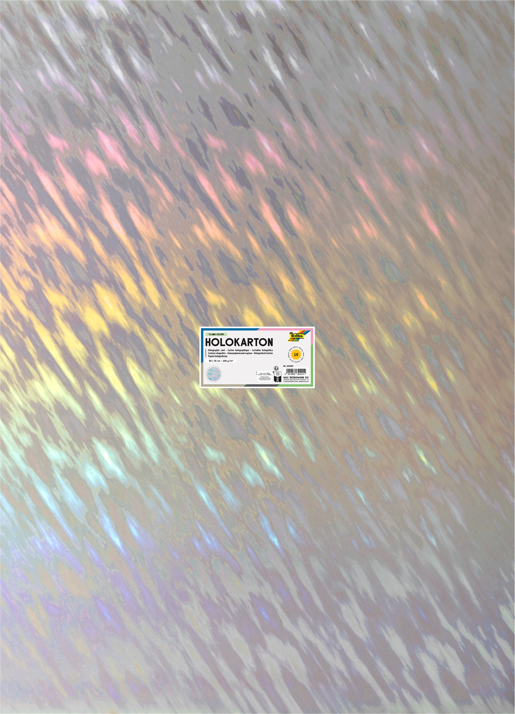 Holographic Card , Flame, 50 x 70 cm, 230 g/m², 10 sheets