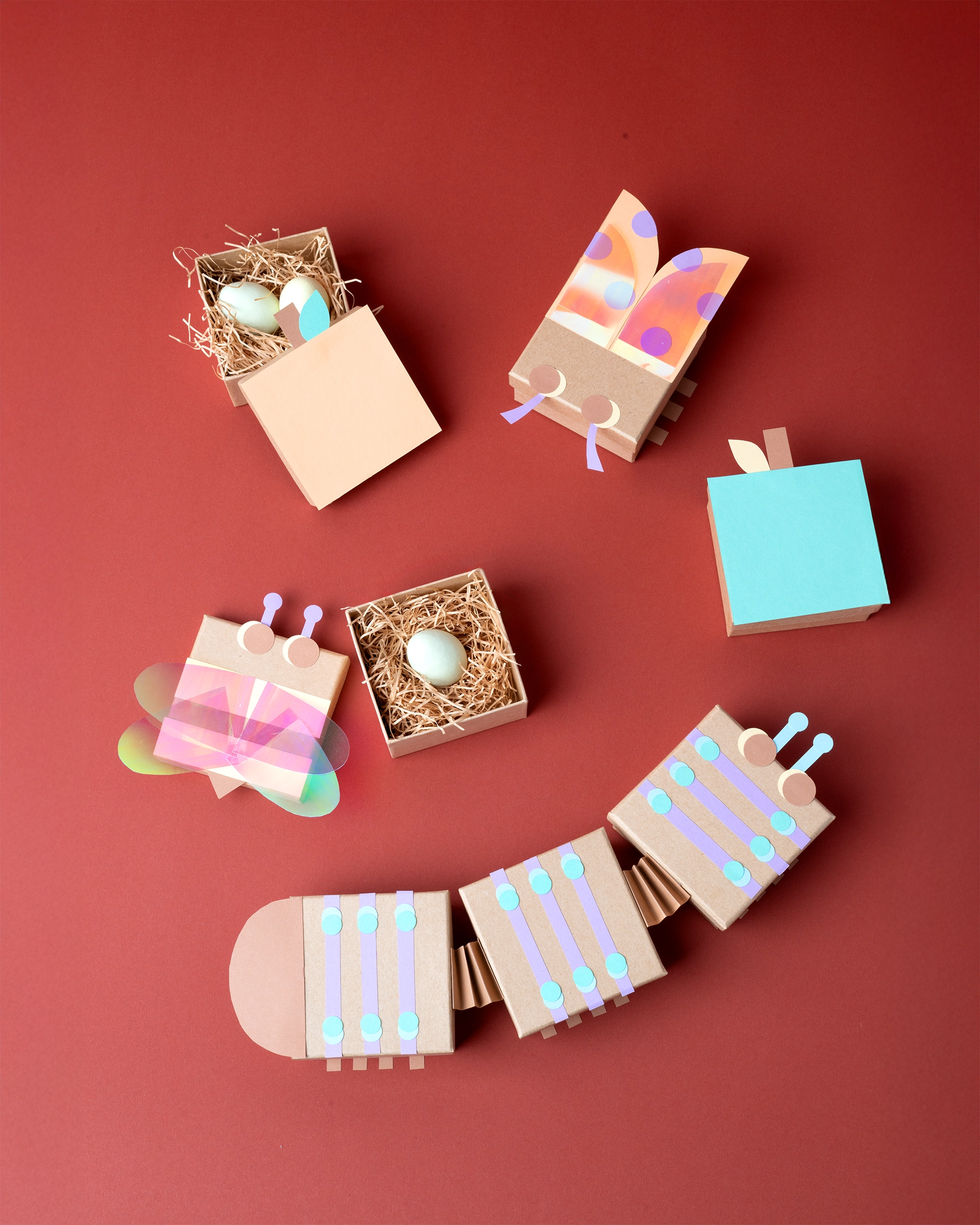 Süße Insekten Schachteln